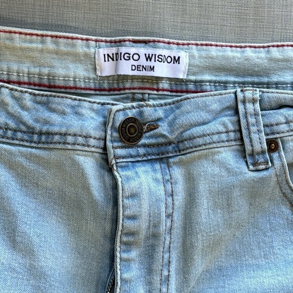 38x30 indigo wisdom straight leg jeans - Picture 2 of 8